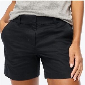 NWT J. Crew Factory 5" classic chino short in black